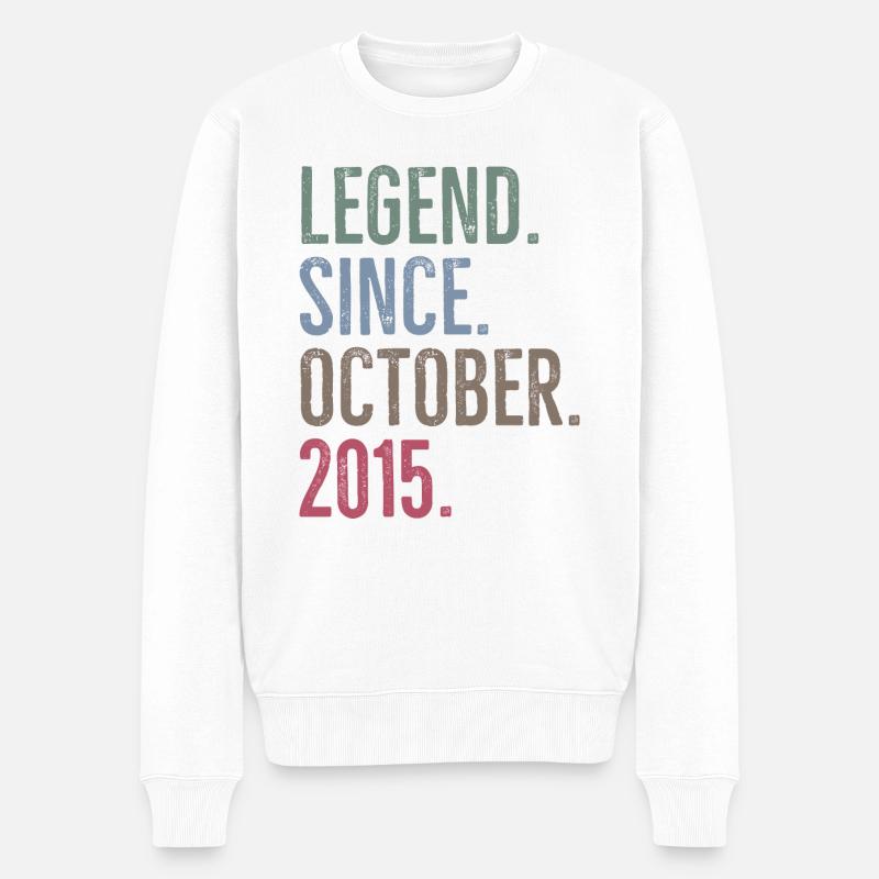 Légende depuis octobre 2015 - Pull Premium bio Homme - blanc