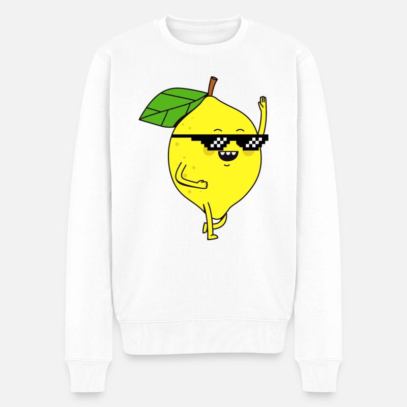 Un citron cool - Pull Premium bio Homme - blanc