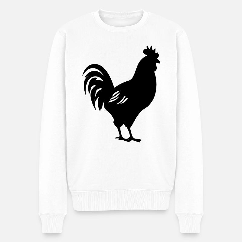 Poulet - Pull Premium bio Homme - blanc