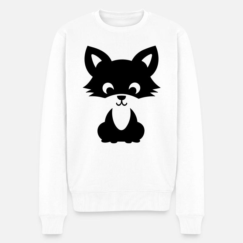 Renard - Pull Premium bio Homme - blanc