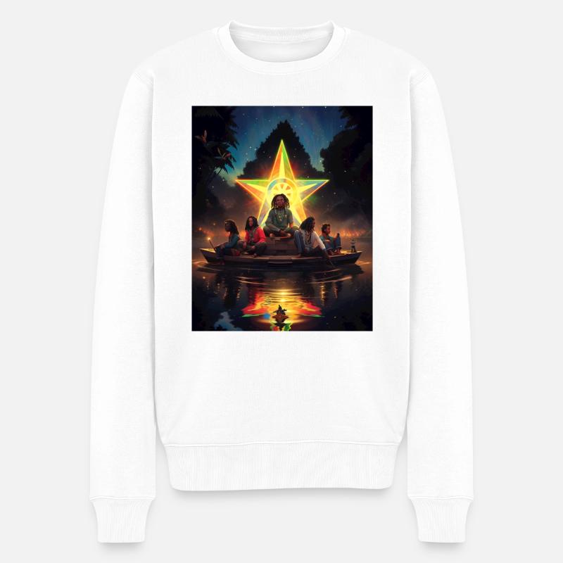 Reyes - Pull Premium bio Homme - blanc