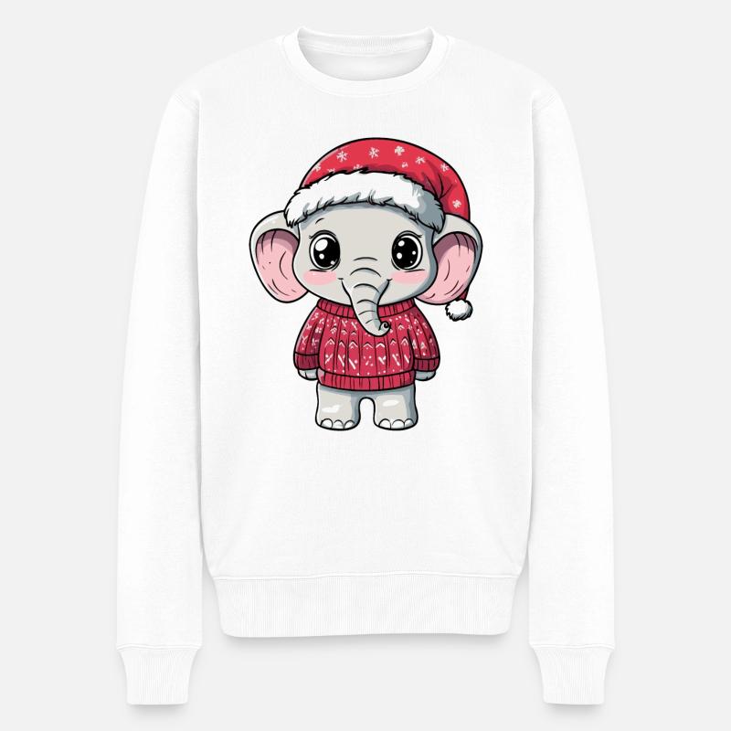Noël mammouth - Pull Premium bio Homme - blanc