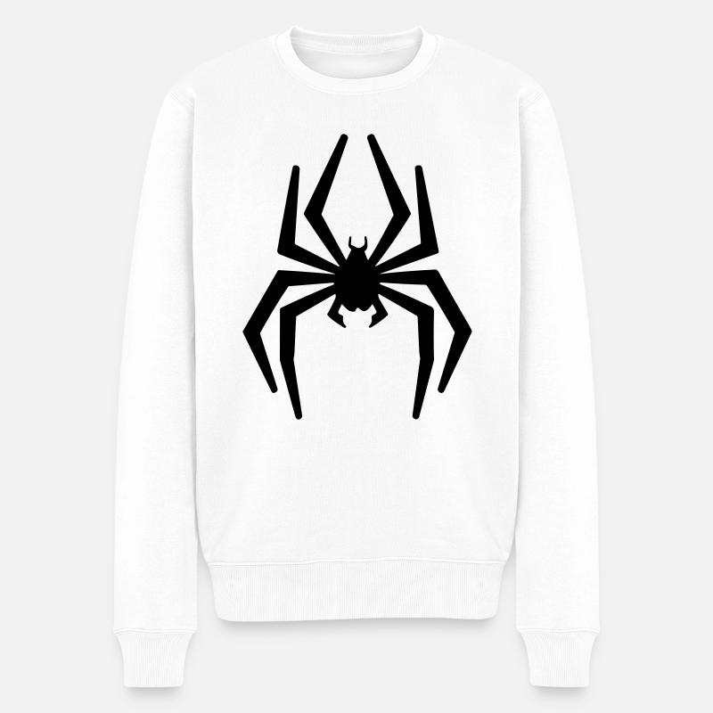 Spinne - Männer Premium Bio Pullover - Weiß