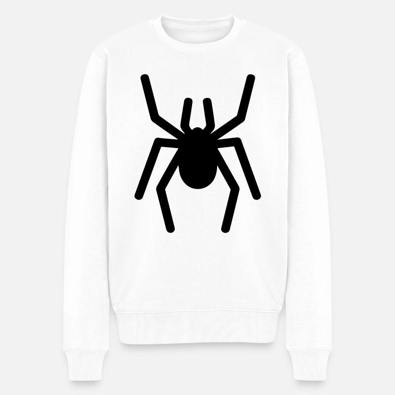 araignée - Pull Premium bio Homme - blanc