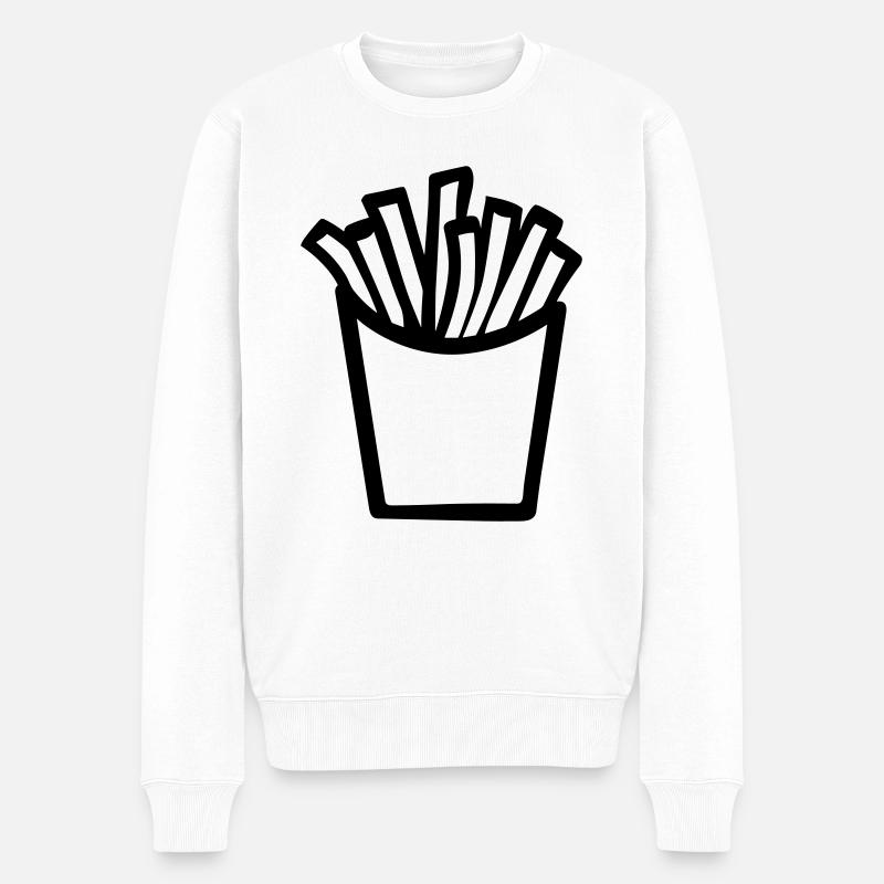 Frites - Pull Premium bio Homme - blanc