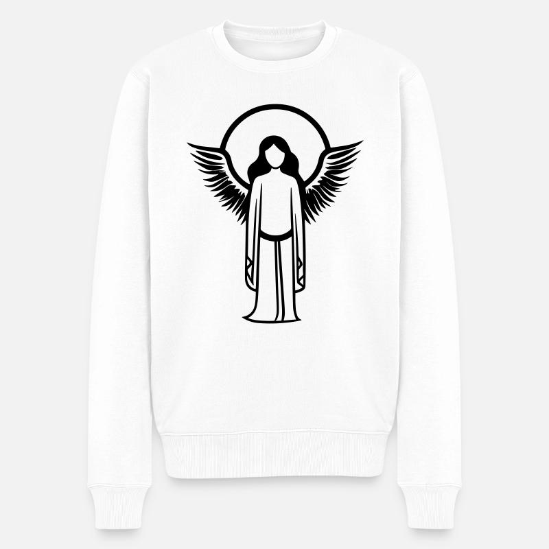 Ange - Pull Premium bio Homme - blanc