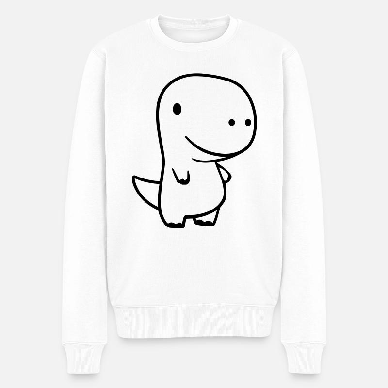 dinosaure - Pull Premium bio Homme - blanc
