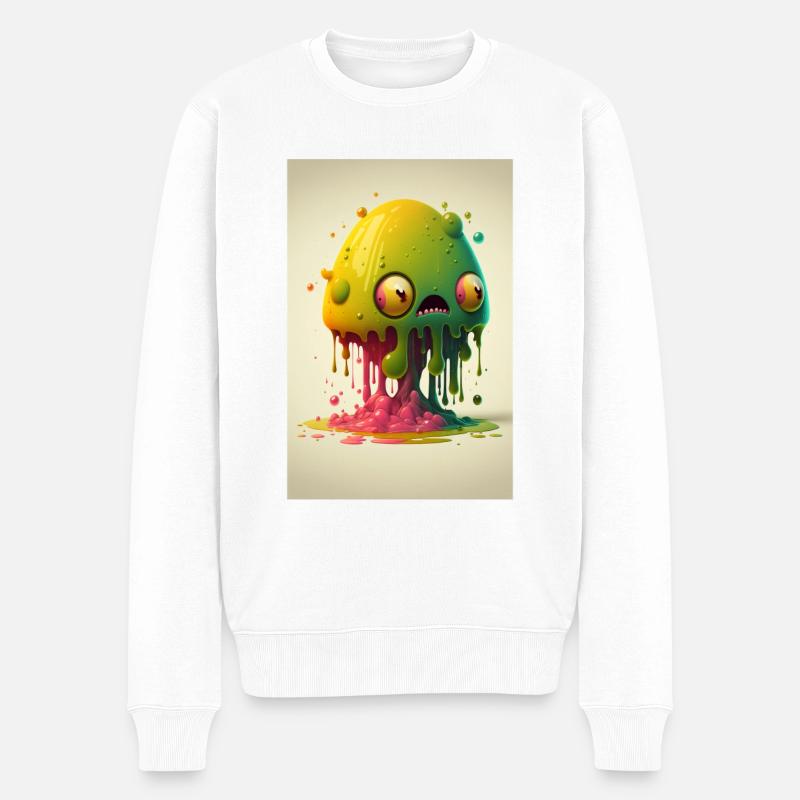 Zombie Frozen - Männer Premium Bio Pullover - Weiß