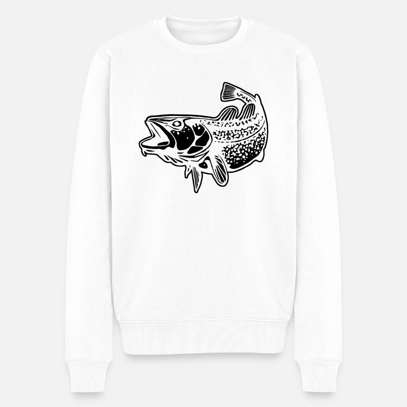 Dorsch - Männer Premium Bio Pullover - Weiß