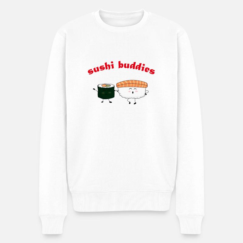 copains de sushi - Pull Premium bio Homme - blanc