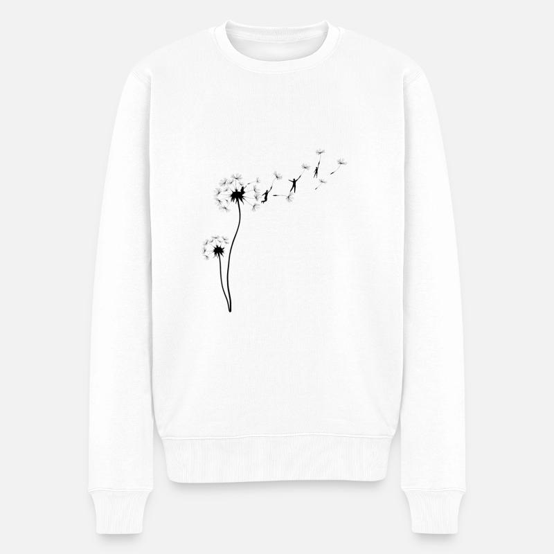 just fly away - Männer Premium Bio Pullover - Weiß
