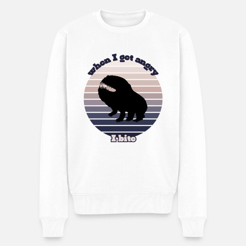 Je mords - Pull Premium bio Homme - blanc