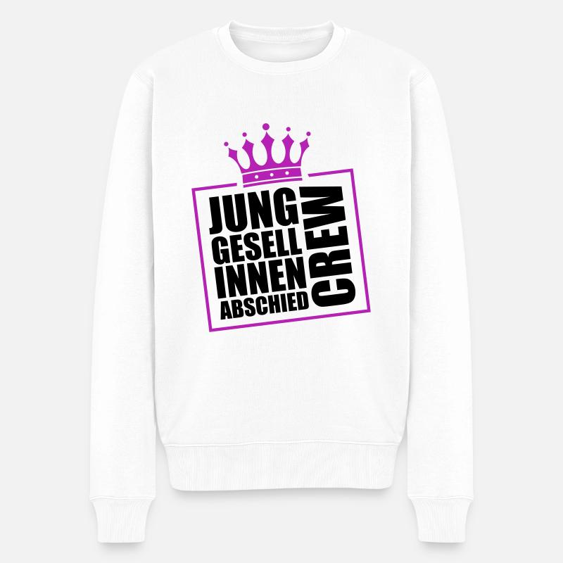 Junggesellinnen Abschied Crew Jga - Männer Premium Bio Pullover - Weiß