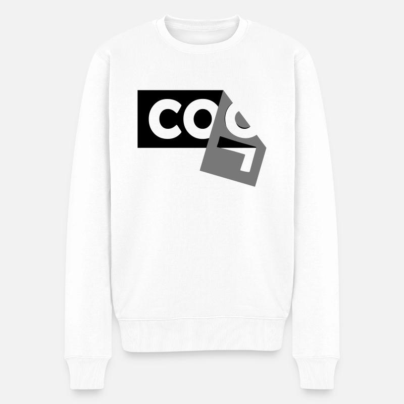 Design à moitié démoli - Pull Premium bio Homme - blanc