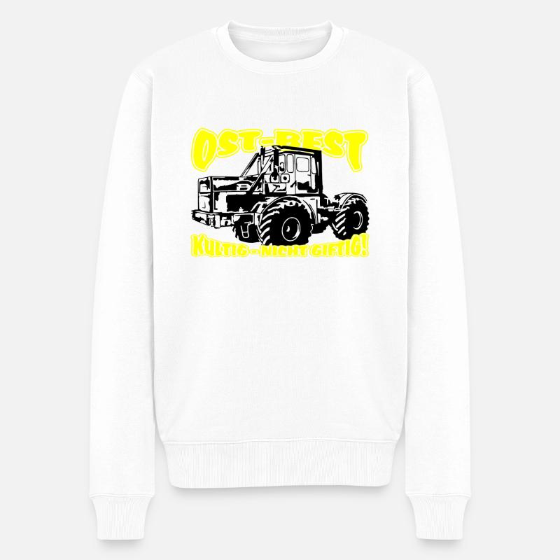 Kirovets K700 K700A Traktor - Männer Premium Bio Pullover - Weiß
