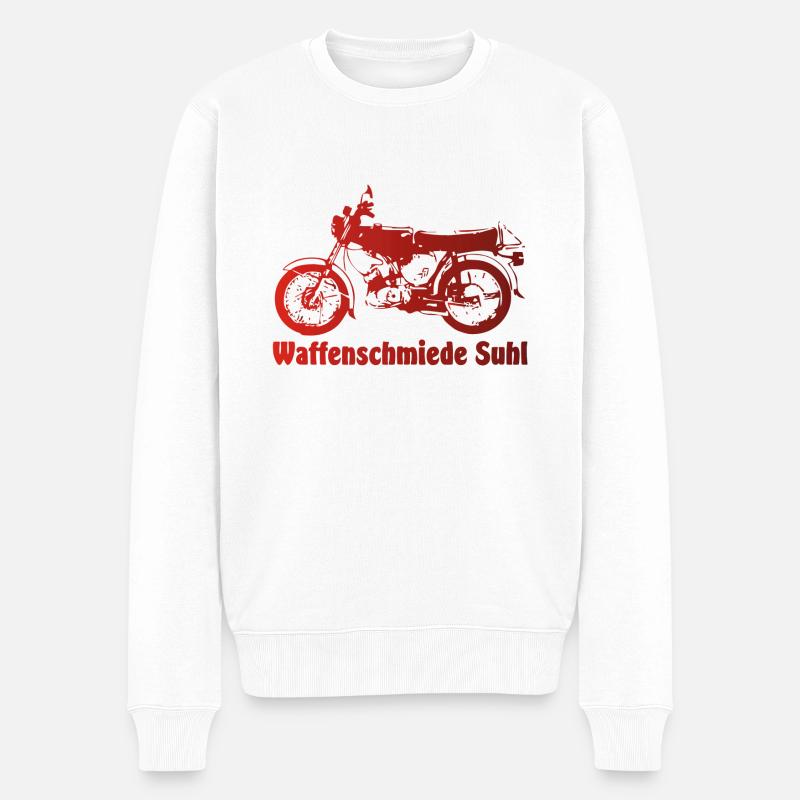 Simson S51 Waffenschmiede - Männer Premium Bio Pullover - Weiß