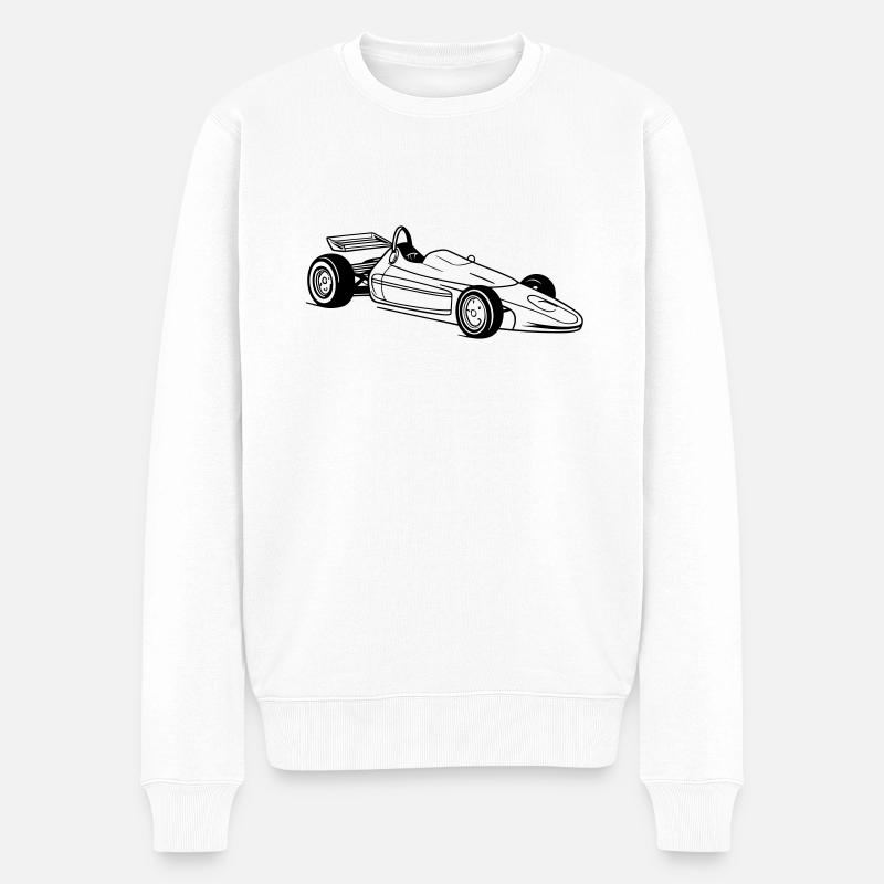 Voiture de course - Pull Premium bio Homme - blanc