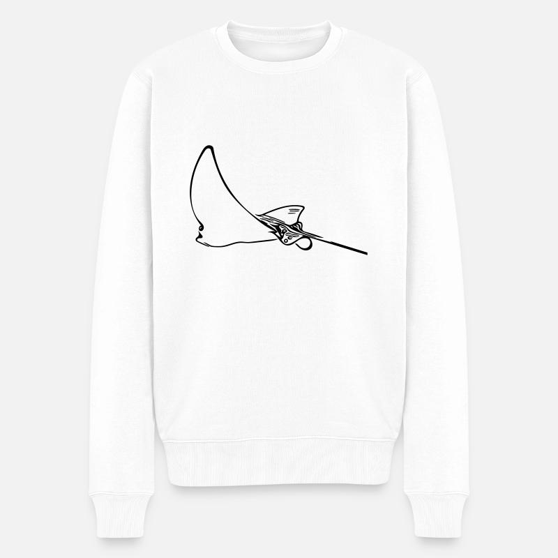 Raie de l’aigle - Pull Premium bio Homme - blanc