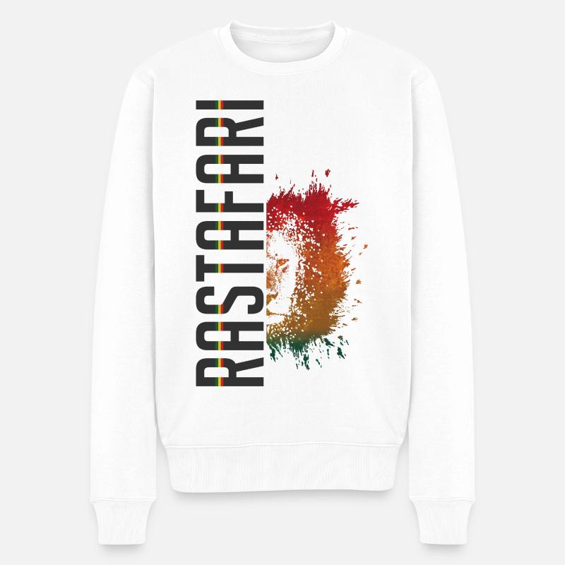 Rastasplash Design - Pull Premium bio Homme - blanc