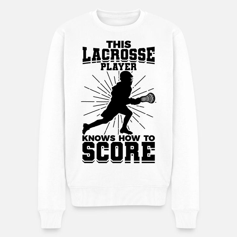 Petit joueur de crosse - Pull Premium bio Homme - blanc