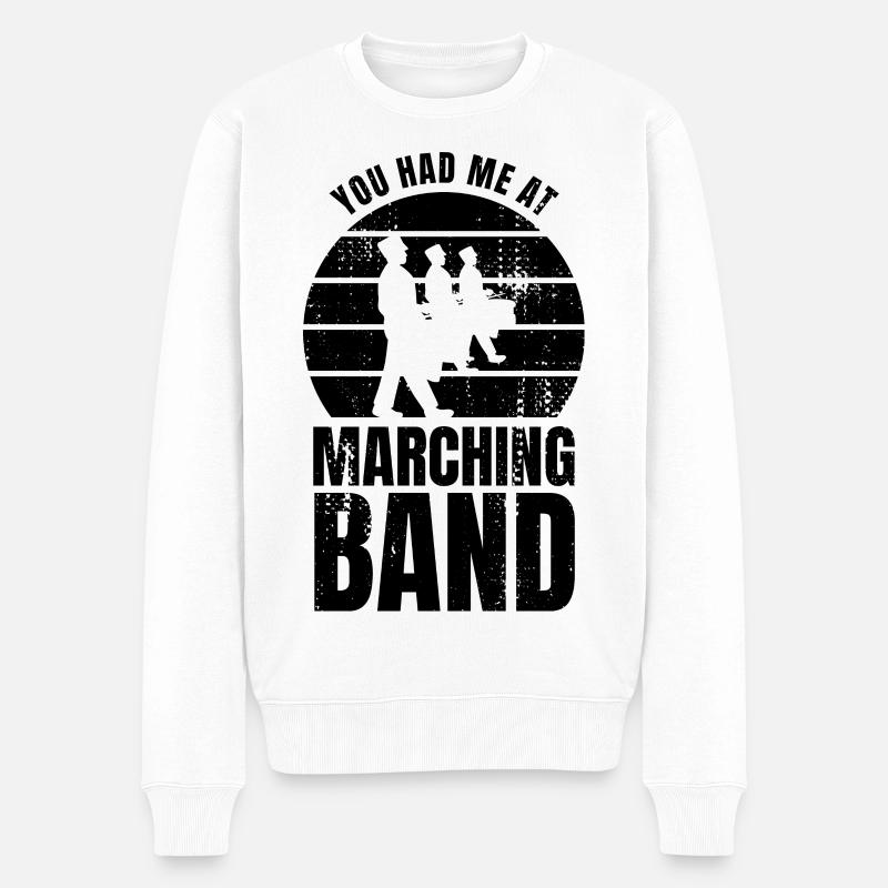 Schlaginstrument - Männer Premium Bio Pullover - Weiß