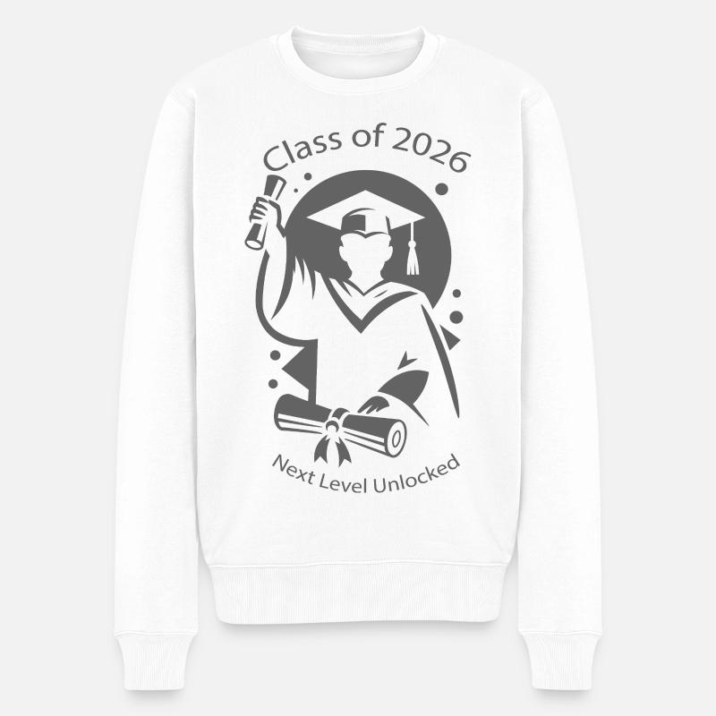 Abschlussjahrgang 2026 – Abschluss 2026 - Männer Premium Bio Pullover - Weiß