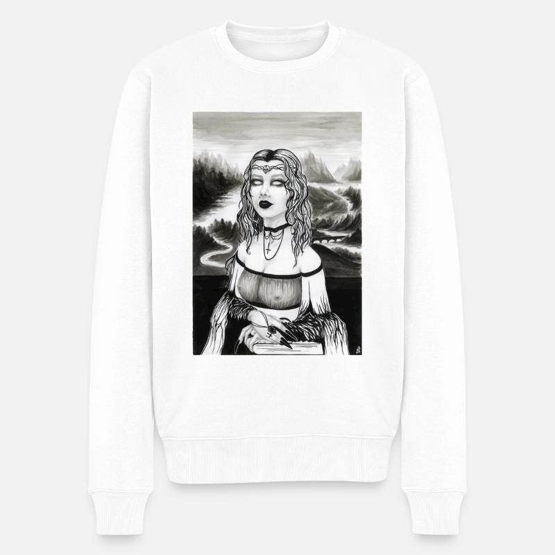 Lisa gothique - Pull Premium bio Homme - blanc