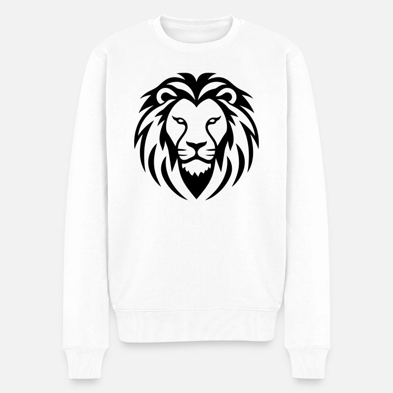 lion - Pull Premium bio Homme - blanc