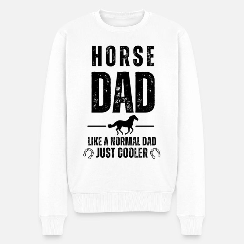 PFERD PAPA - Männer Premium Bio Pullover - Weiß