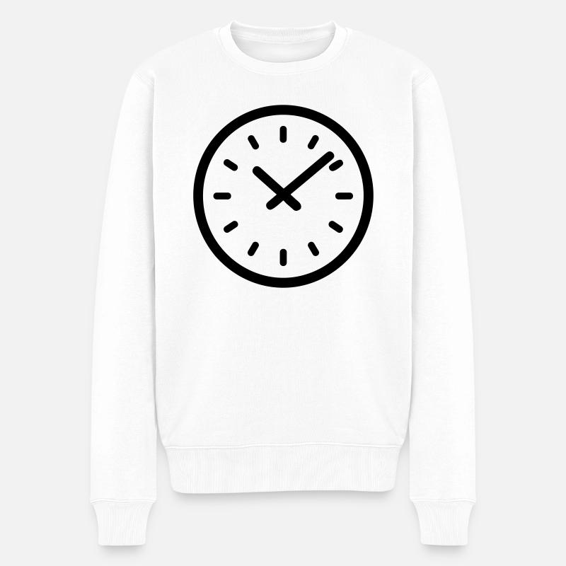 chronomètre - Pull Premium bio Homme - blanc