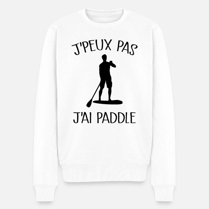 Je Peux Pas J'ai Paddle - Pull Premium bio Homme - blanc
