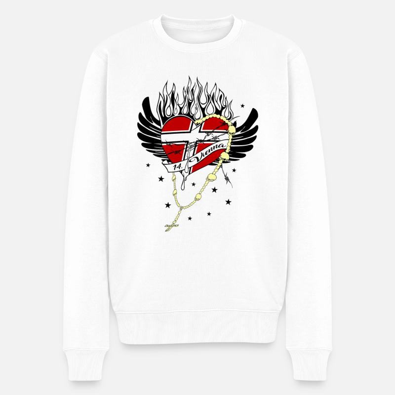 Wien 14 Penzing - Männer Premium Bio Pullover - Weiß