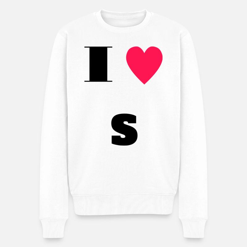 J’aime S - Pull Premium bio Homme - blanc