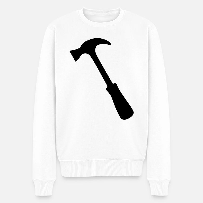 Marteau - Pull Premium bio Homme - blanc