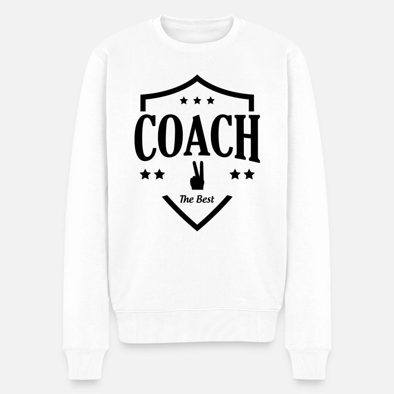 Le meilleur coach - Pull Premium bio Homme - blanc