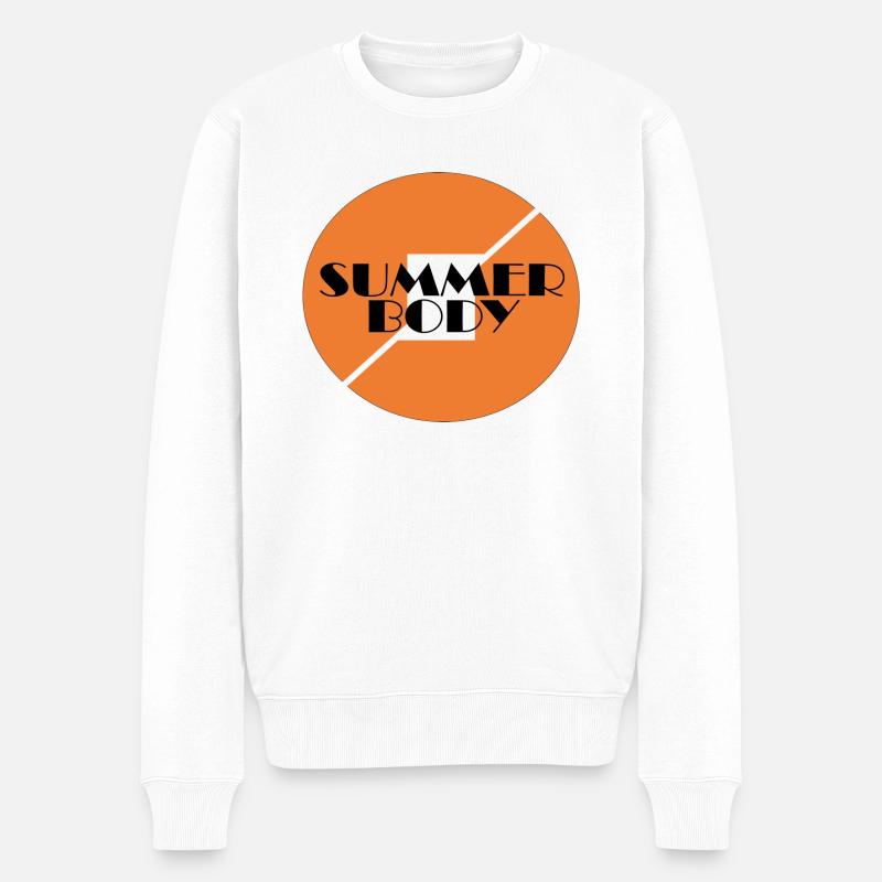 T-Shirt passend Summer Body - Männer Premium Bio Pullover - Weiß