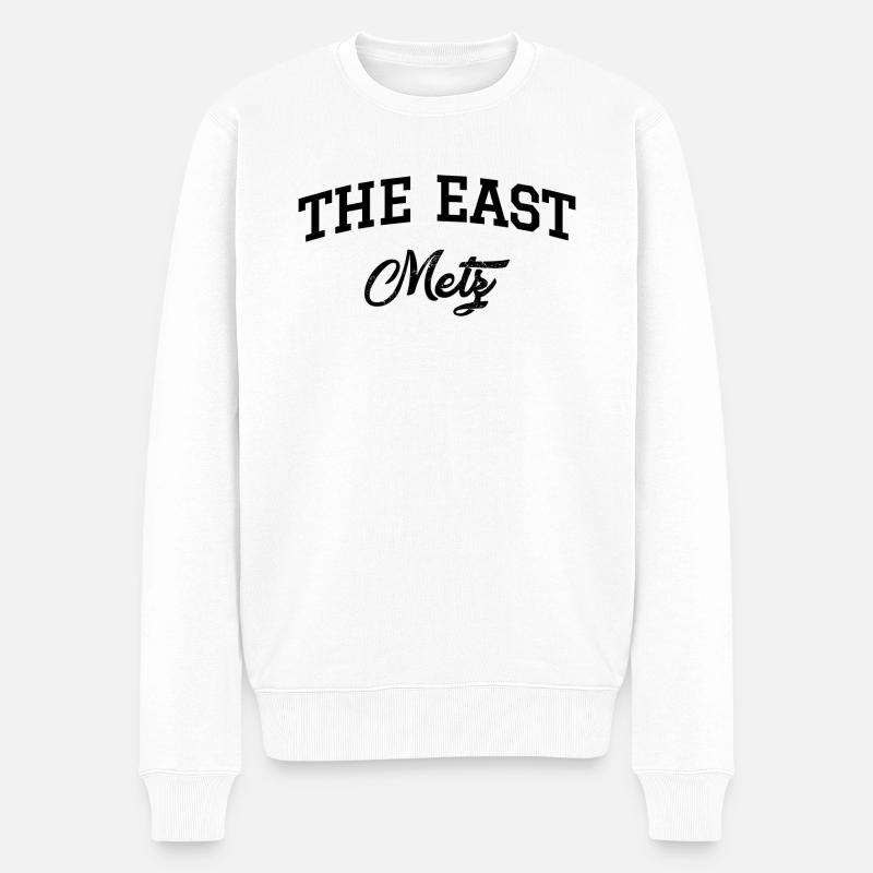 THE EAST Metz - Pull Premium bio Homme - blanc