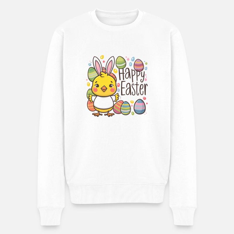 Joyeuses Pâques - Pull Premium bio Homme - blanc