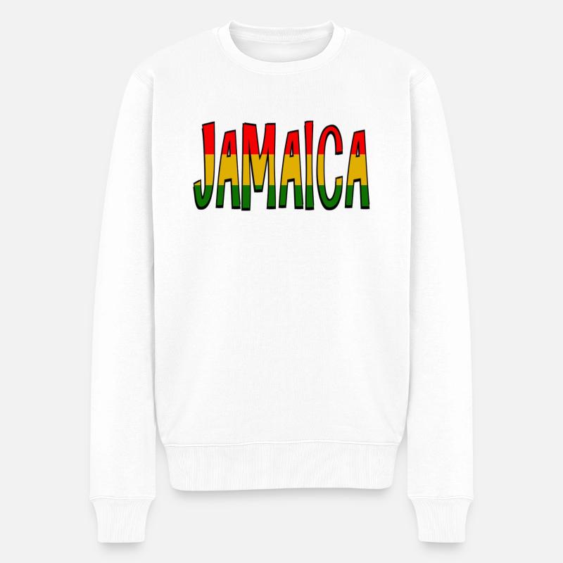 jamaica - Männer Premium Bio Pullover - Weiß