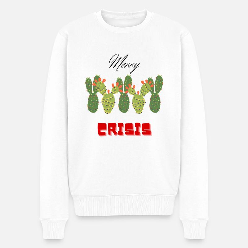 Joyeuse crise - Pull Premium bio Homme - blanc