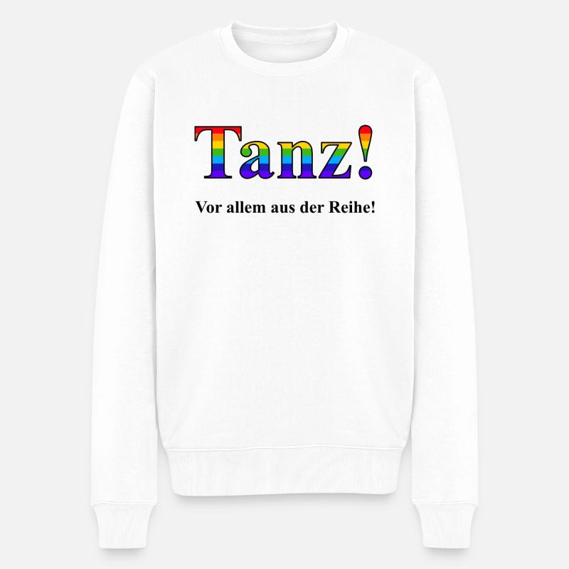 Tanz 1 - Männer Premium Bio Pullover - Weiß