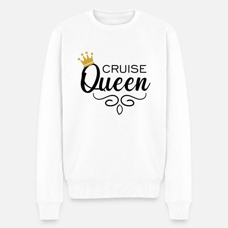 Cruise Queen - Männer Premium Bio Pullover - Weiß