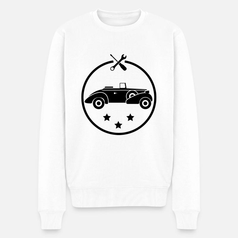 Oldtimer - Auto Nostalgisch Vehicles - Pull Premium bio Homme - blanc