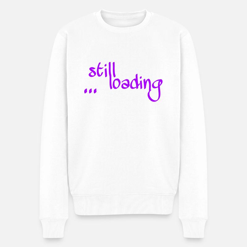 Still loading ... - Männer Premium Bio Pullover - Weiß