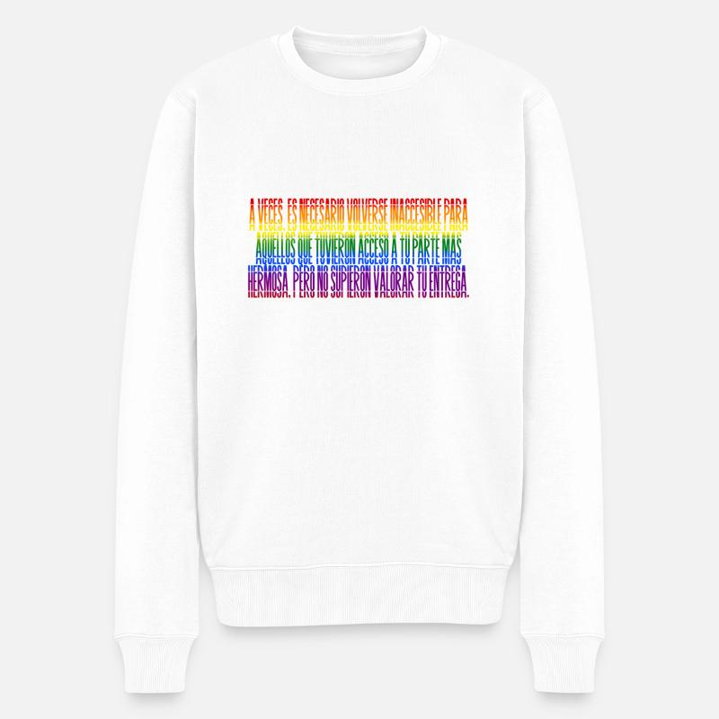 Aimer sans dépendre - Pull Premium bio Homme - blanc