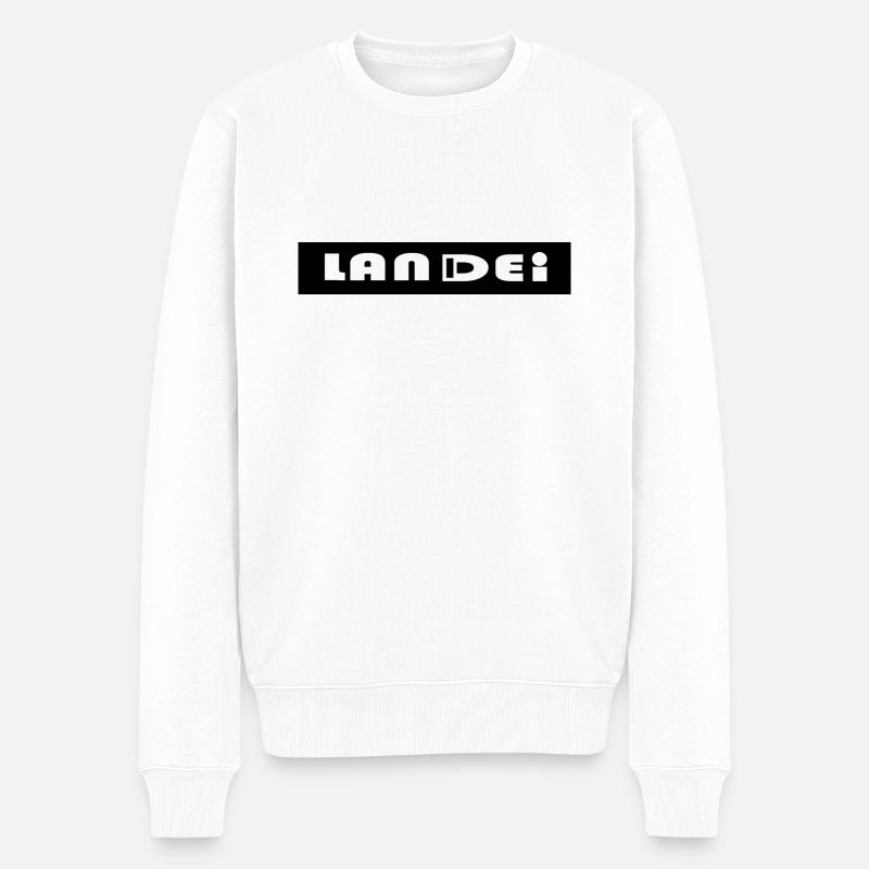 Landei - Männer Premium Bio Pullover - Weiß