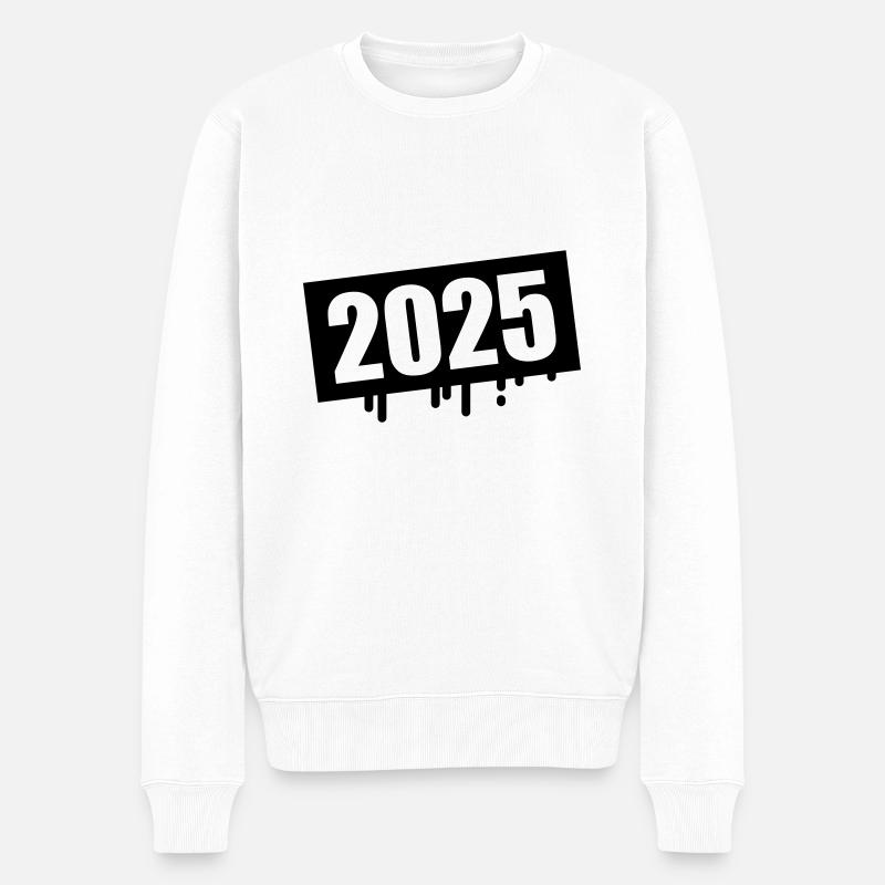 2025 Année Klecks - Pull Premium bio Homme - blanc
