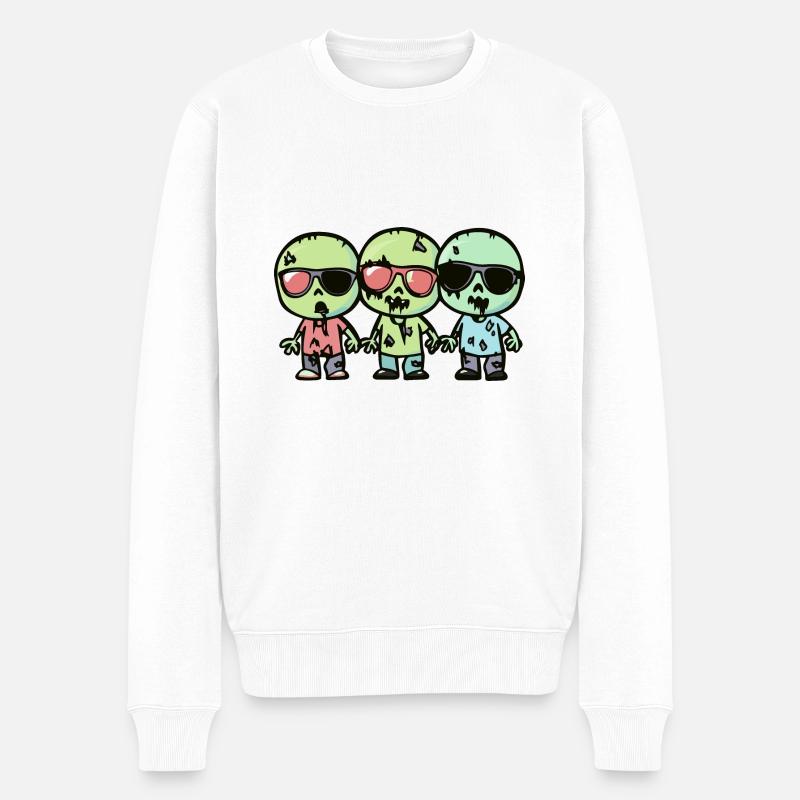 Zombies Halloween - Pull Premium bio Homme - blanc