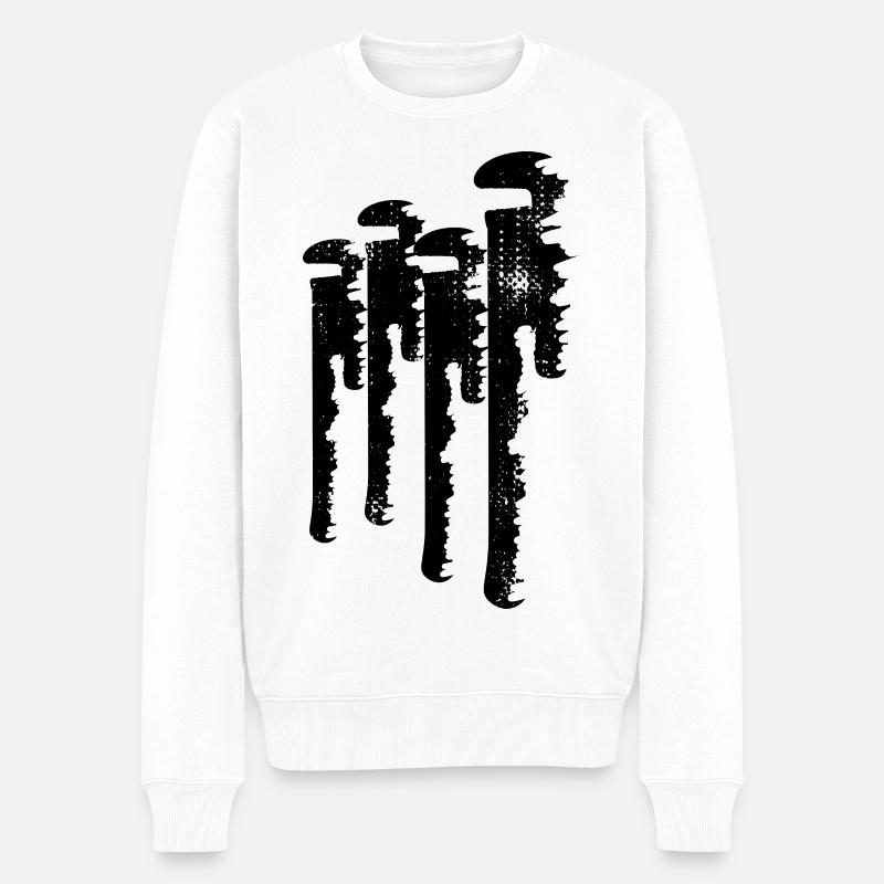Rohrzange Skizze - Männer Premium Bio Pullover - Weiß