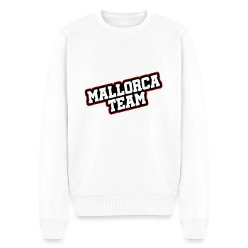 Mallorca Team - Men's Premium Organic Jumper - white - Front - Thijin (182cm)